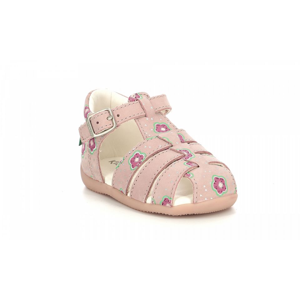 Kickers Bigfly-2 Sandaler Tjej Rosa Blommiga | 37921-EFUL