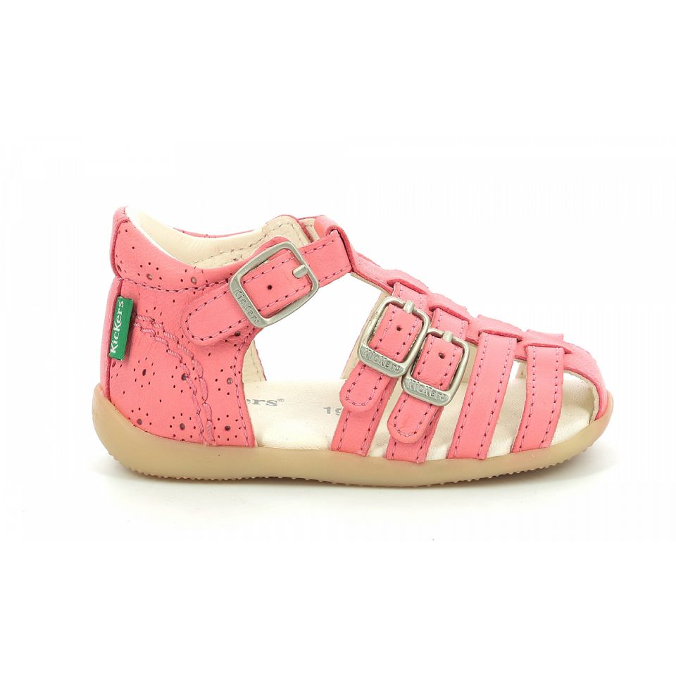 Kickers Bigfor Sandaler Tjej Rosa | 89064-QWTV