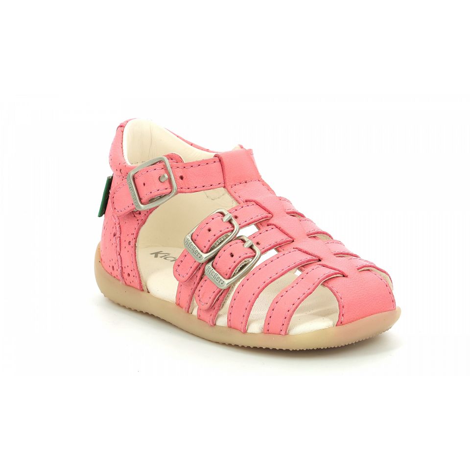 Kickers Bigfor Sandaler Tjej Rosa | 89064-QWTV