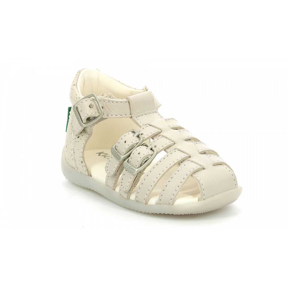 Kickers Bigfor Sandaler Tjej Vita | 93874-MJVH