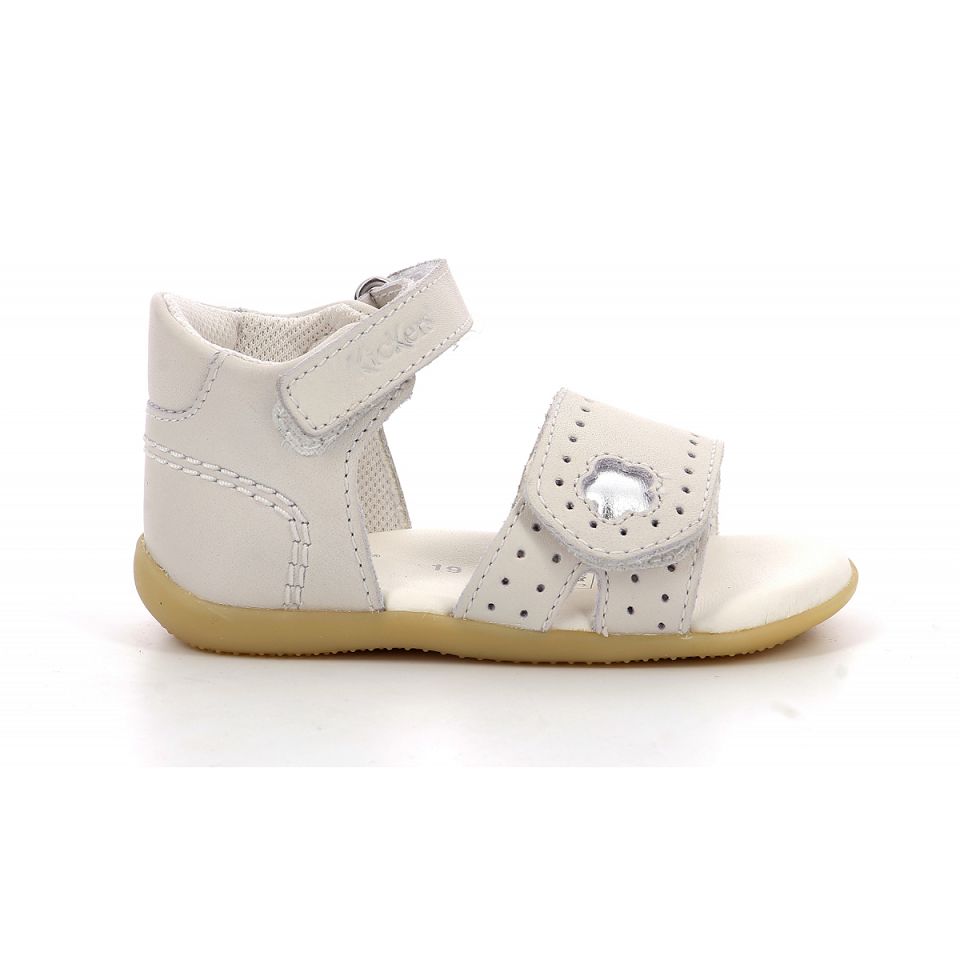 Kickers Bigkratch Sandaler Tjej Vita | 98674-BYIH