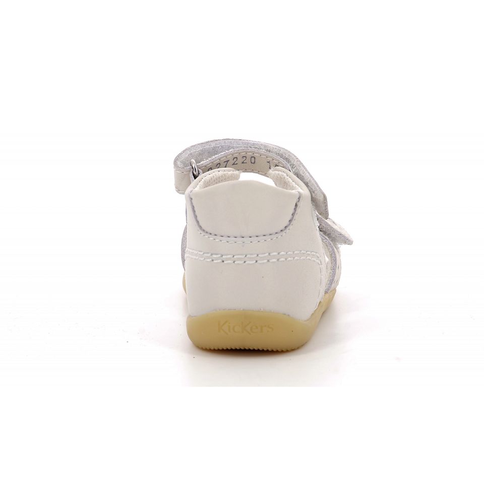 Kickers Bigkratch Sandaler Tjej Vita | 98674-BYIH