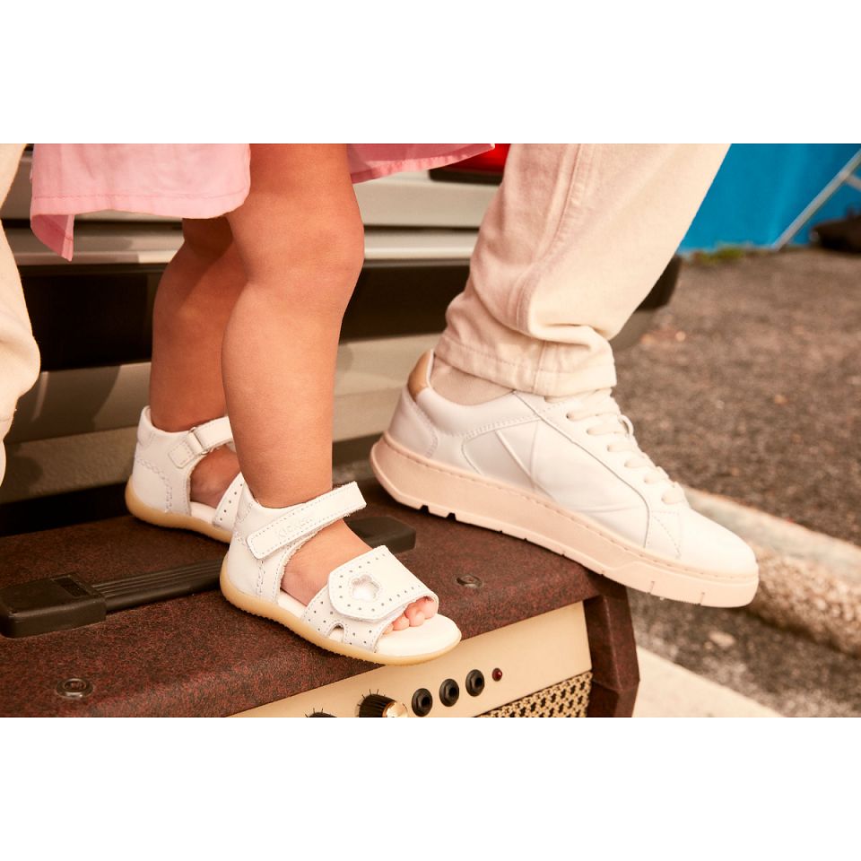 Kickers Bigkratch Sandaler Tjej Vita | 98674-BYIH