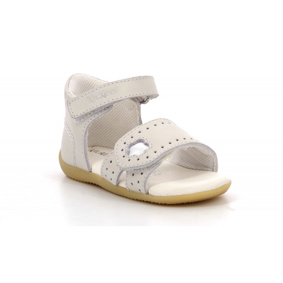Kickers Bigkratch Sandaler Tjej Vita | 98674-BYIH