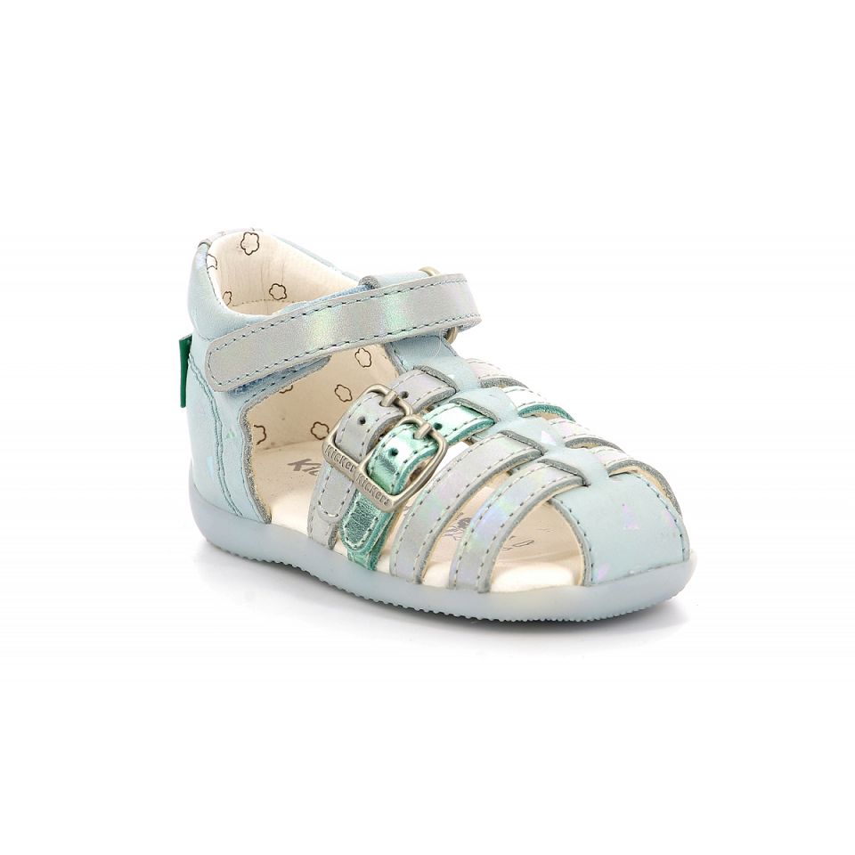 Kickers Bigkro Sandaler Tjej Blå Ljus | 37091-AEMU