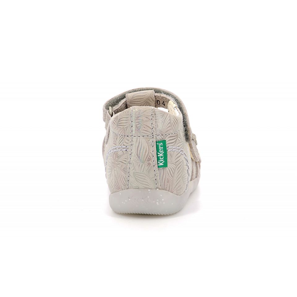 Kickers Bigkro Sandaler Tjej Ljusbeige | 71256-AWYG
