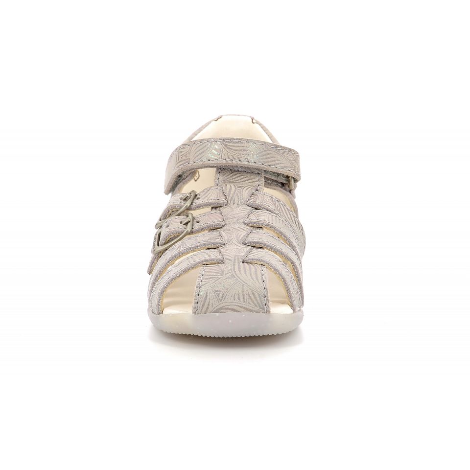 Kickers Bigkro Sandaler Tjej Ljusbeige | 71256-AWYG