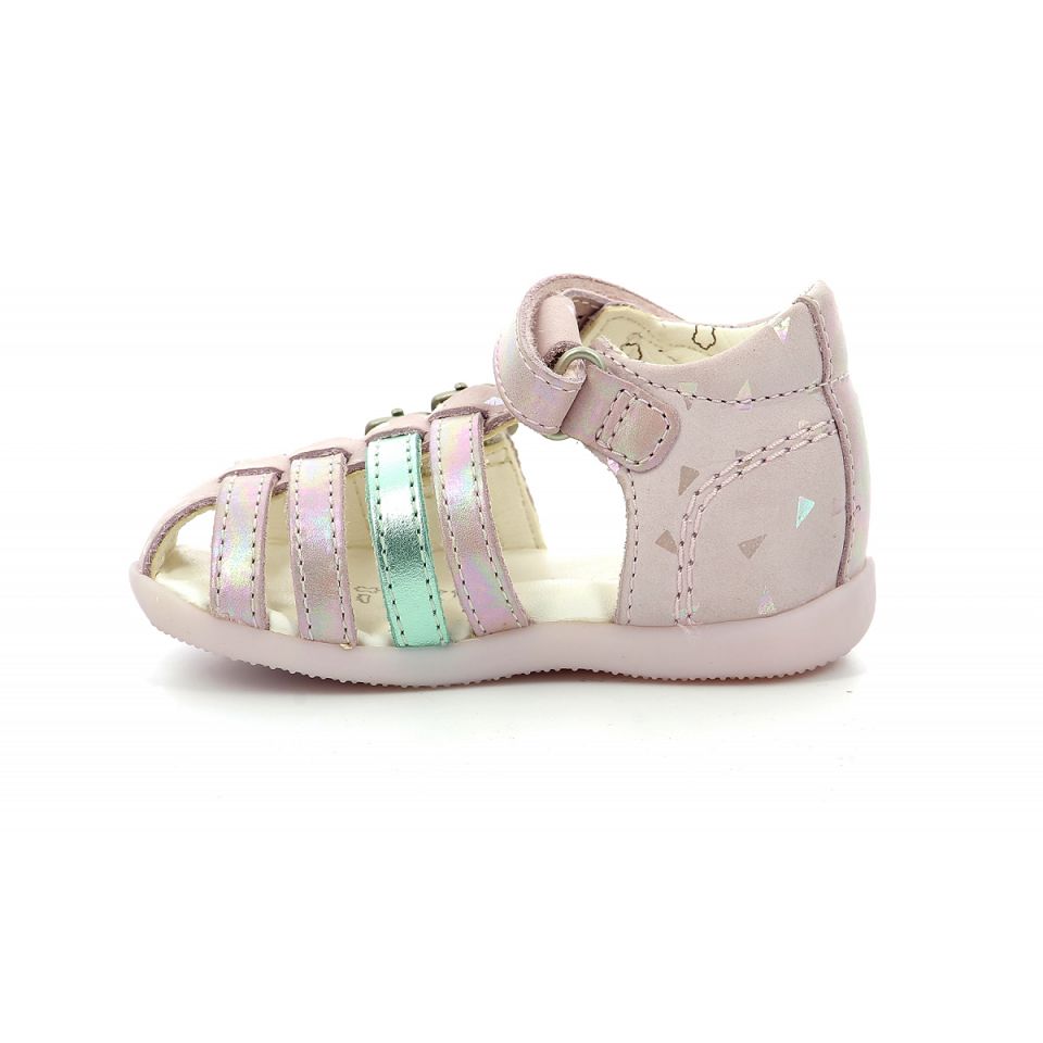 Kickers Bigkro Sandaler Tjej Ljusrosa | 78910-BXUI