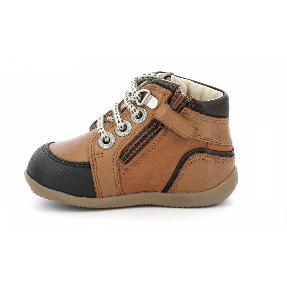 Kickers Bins Sneakers Pojke Bruna | 15248-EPUB