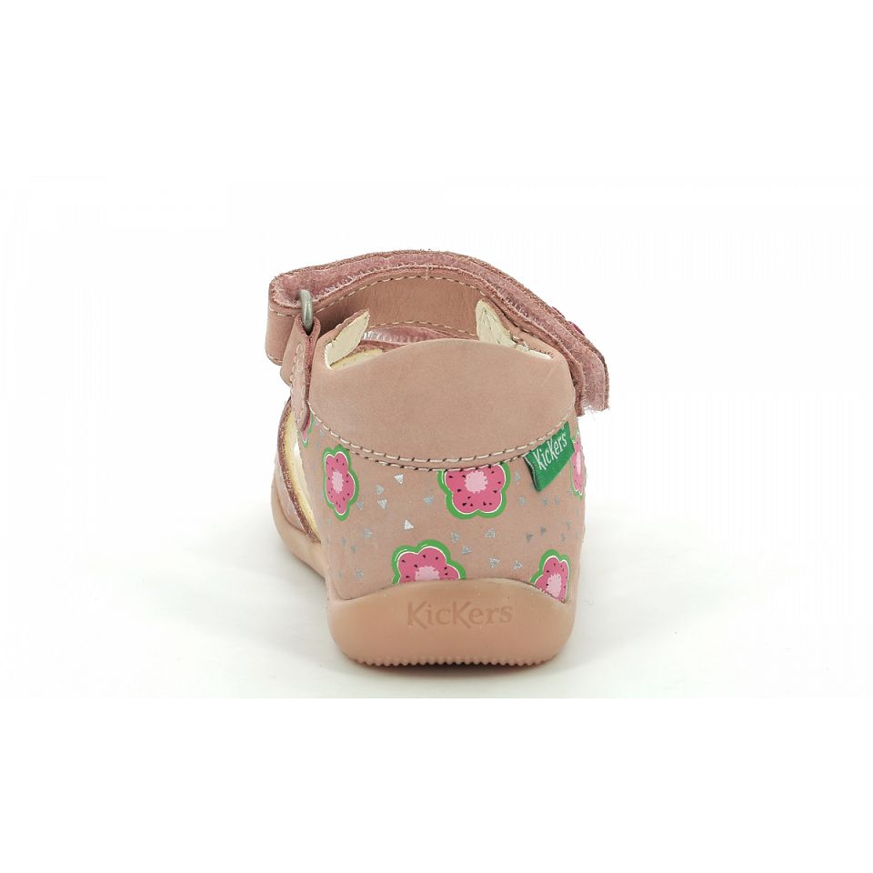 Kickers Binsia-2 Sandaler Tjej Rosa Blommiga | 23940-MWAI