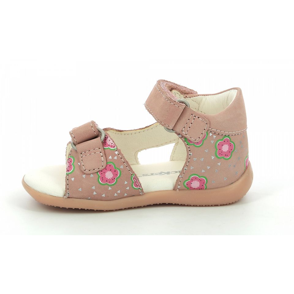 Kickers Binsia-2 Sandaler Tjej Rosa Blommiga | 23940-MWAI