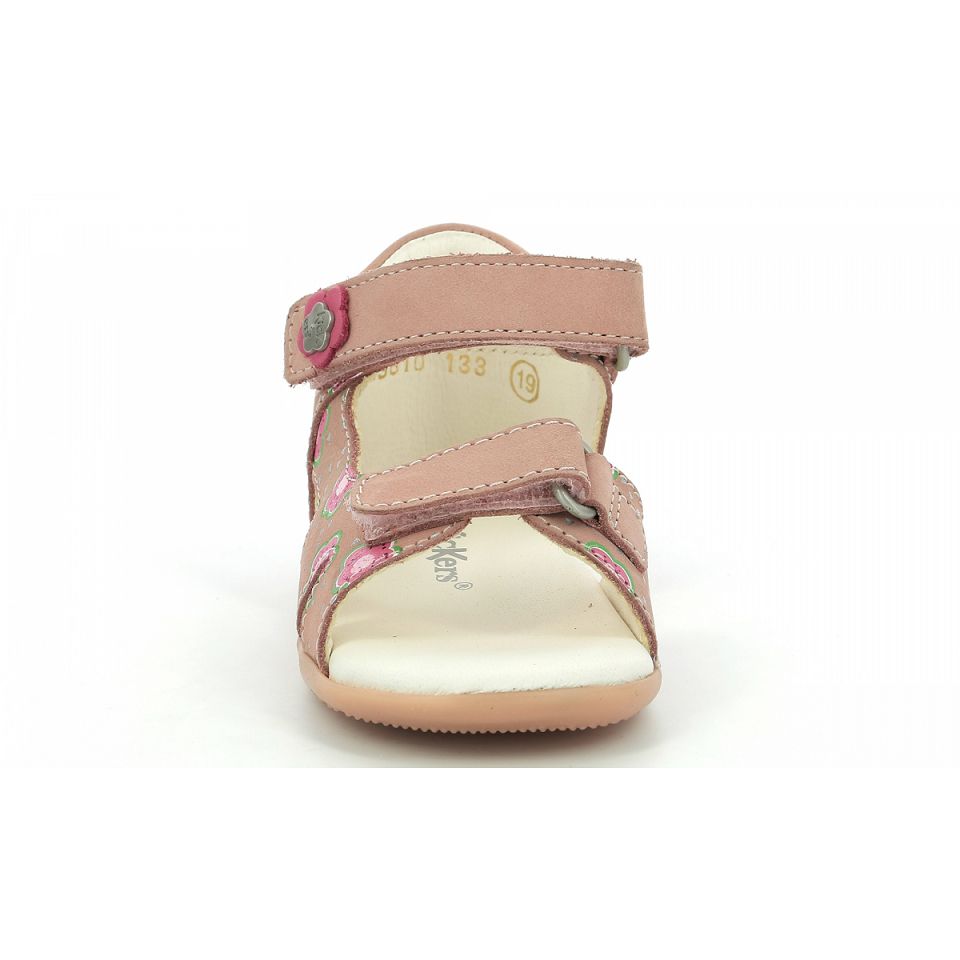 Kickers Binsia-2 Sandaler Tjej Rosa Blommiga | 23940-MWAI