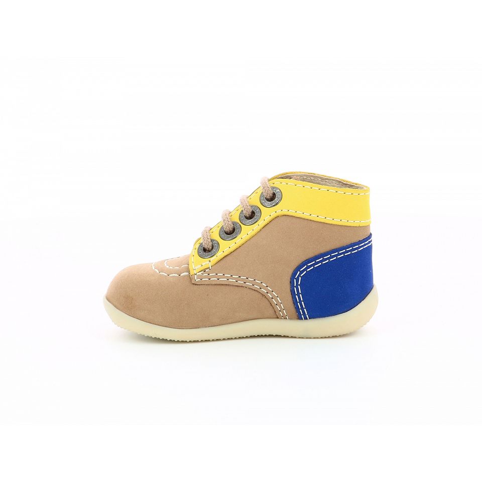Kickers Bonbon-2 Stövlar Tjej Beige Marinblå | 52037-AXGZ