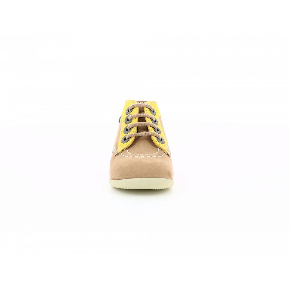 Kickers Bonbon-2 Stövlar Tjej Beige Marinblå | 52037-AXGZ