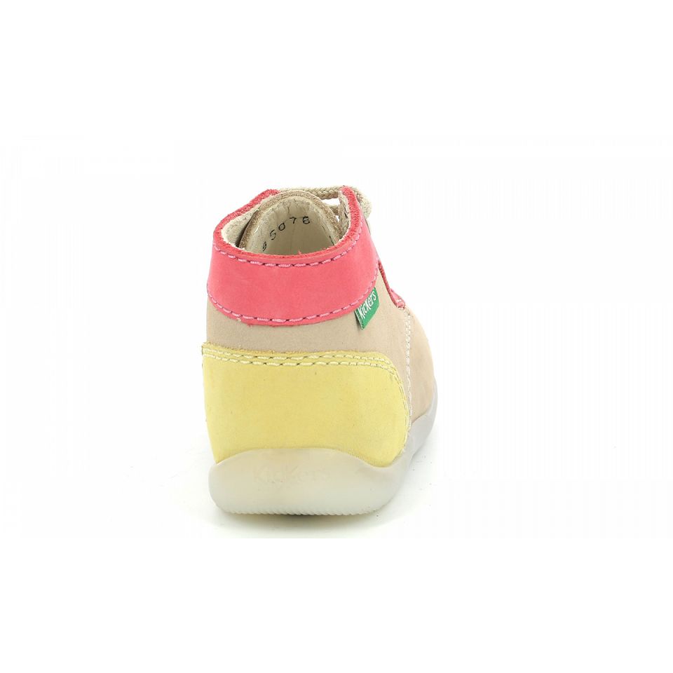 Kickers Bonbon-2 Stövlar Tjej Beige Rosa | 82513-UQDK