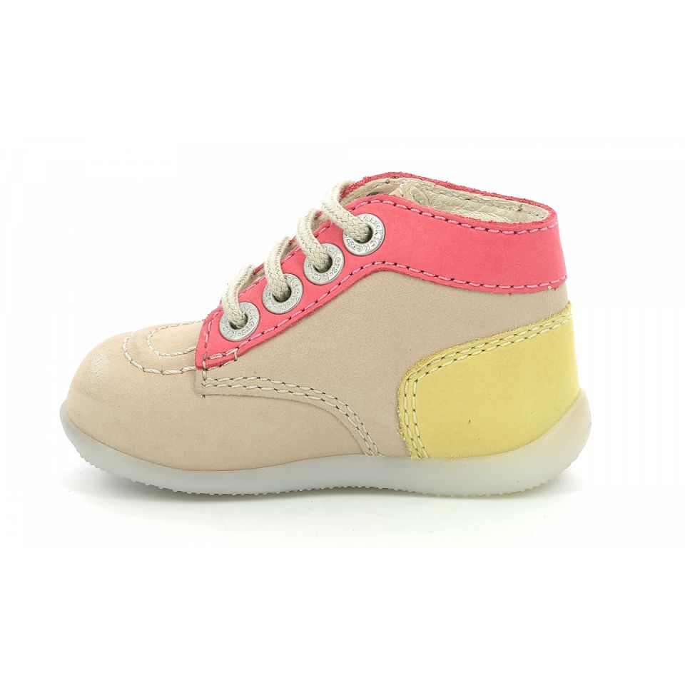 Kickers Bonbon-2 Stövlar Tjej Beige Rosa | 82513-UQDK