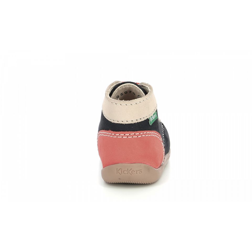 Kickers Bonbon-2 Stövlar Tjej Marinblå Beige Orange | 14520-KOAT