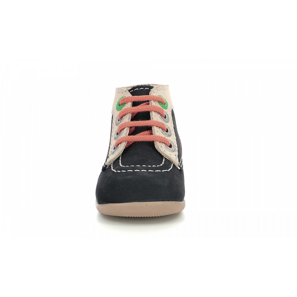 Kickers Bonbon-2 Stövlar Tjej Marinblå Beige Orange | 14520-KOAT