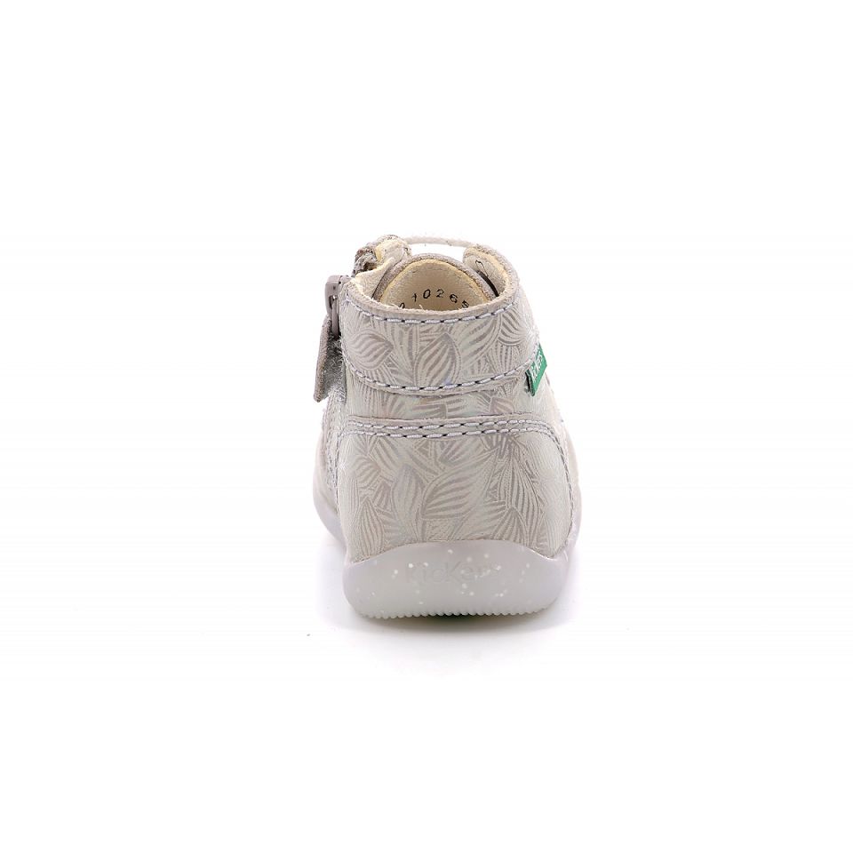 Kickers Bonzip-2 Sneakers Tjej Ljusbeige | 24053-AFDL