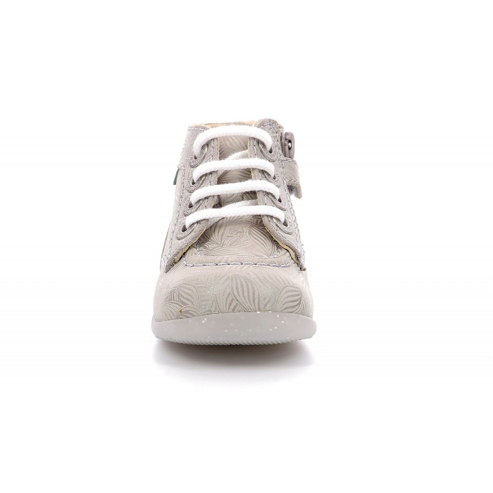 Kickers Bonzip-2 Sneakers Tjej Ljusbeige | 24053-AFDL