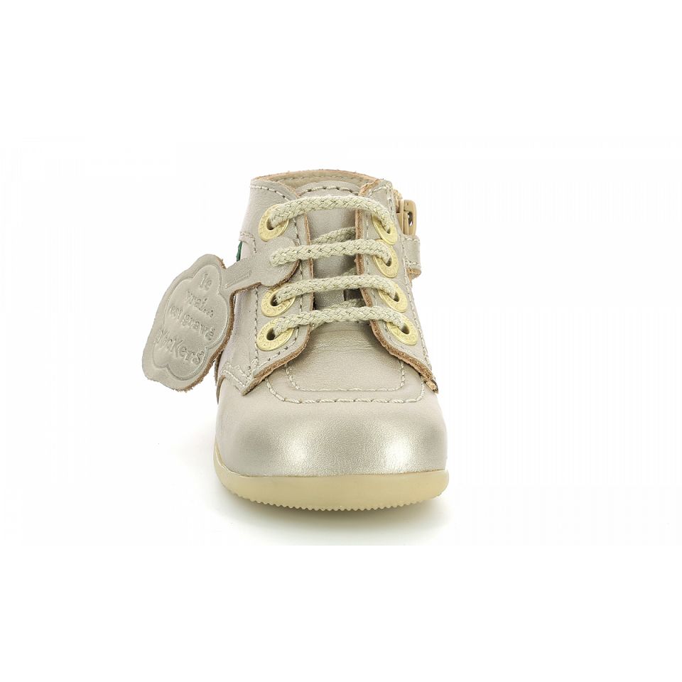 Kickers Bonzip-2 Stövlar Tjej Guld | 75316-MSFR