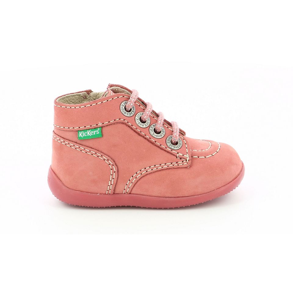 Kickers Bonzip-2 Stövlar Tjej Ljusrosa | 43607-GCEQ