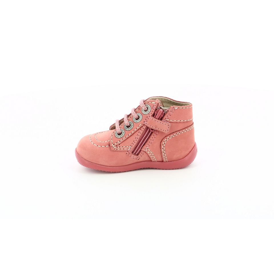 Kickers Bonzip-2 Stövlar Tjej Ljusrosa | 43607-GCEQ