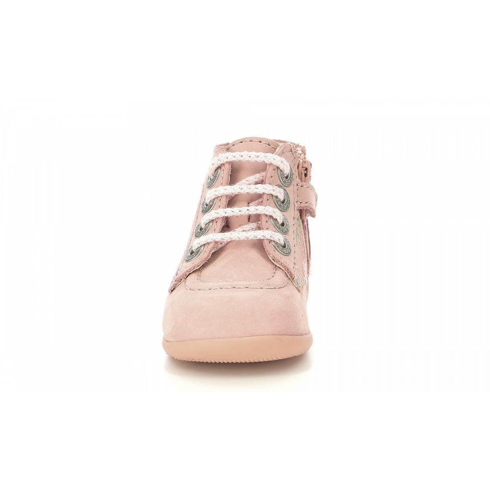 Kickers Bonzip-2 Stövlar Tjej Rosa Blommiga | 49102-JNTI