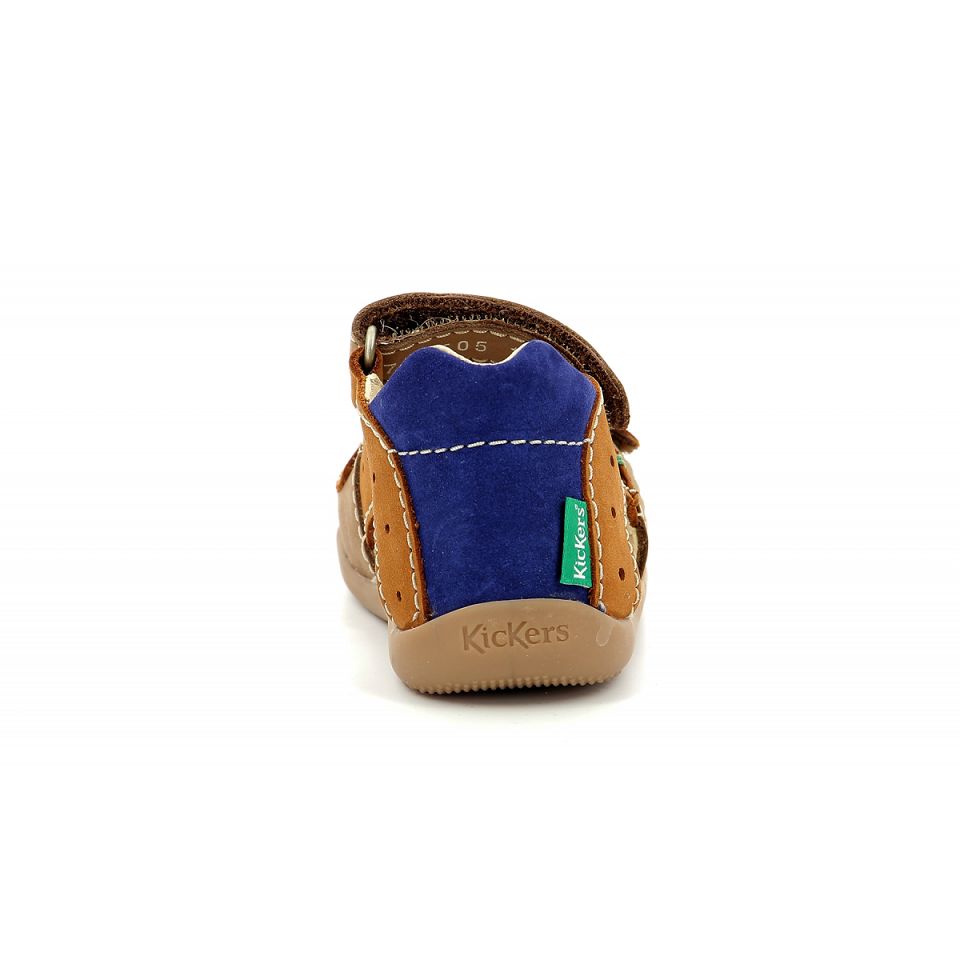 Kickers Boping-2 Sandaler Pojke Beige Blå | 06573-JREH