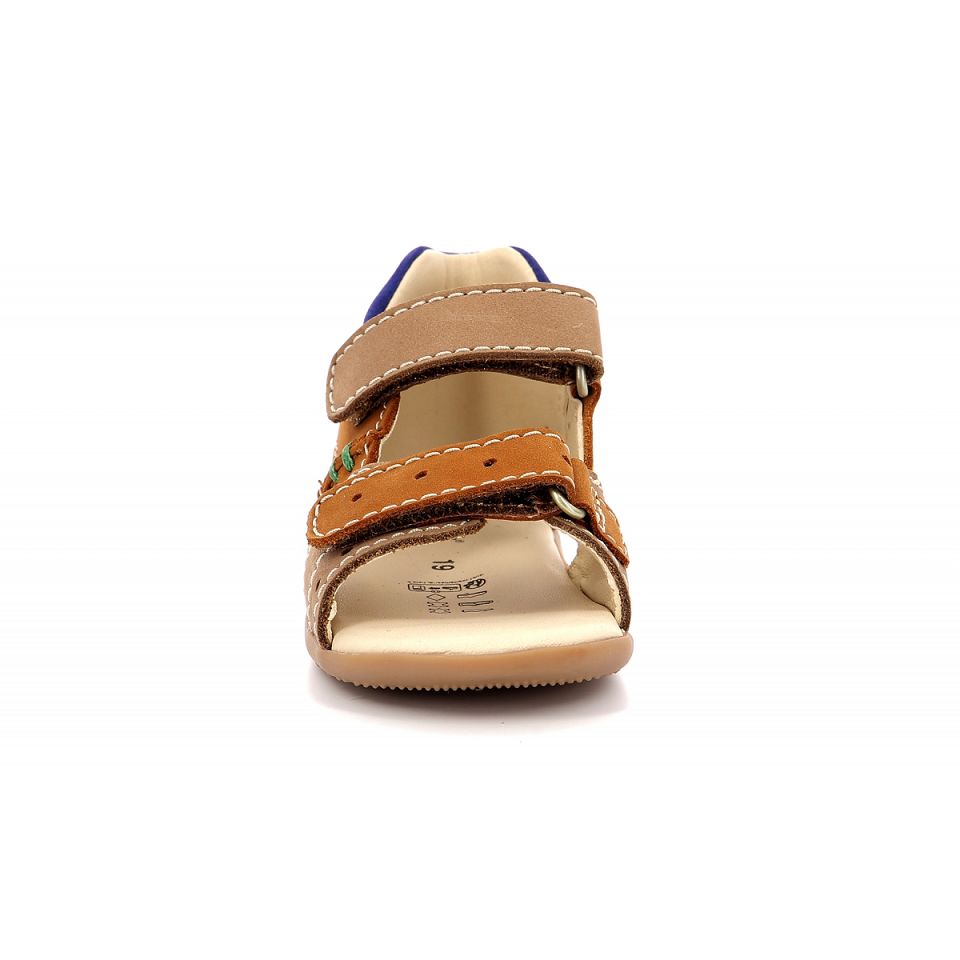 Kickers Boping-2 Sandaler Pojke Beige Blå | 06573-JREH
