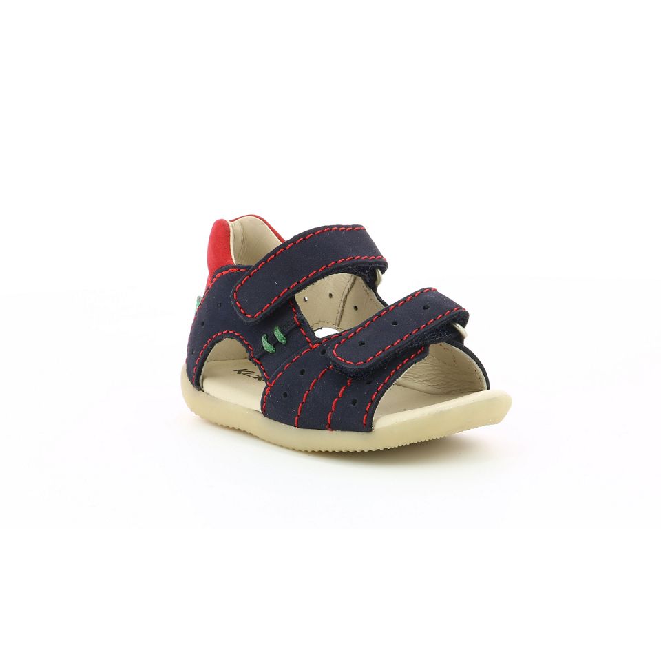 Kickers Boping-2 Sandaler Pojke Marinblå Röda | 29851-KAFI