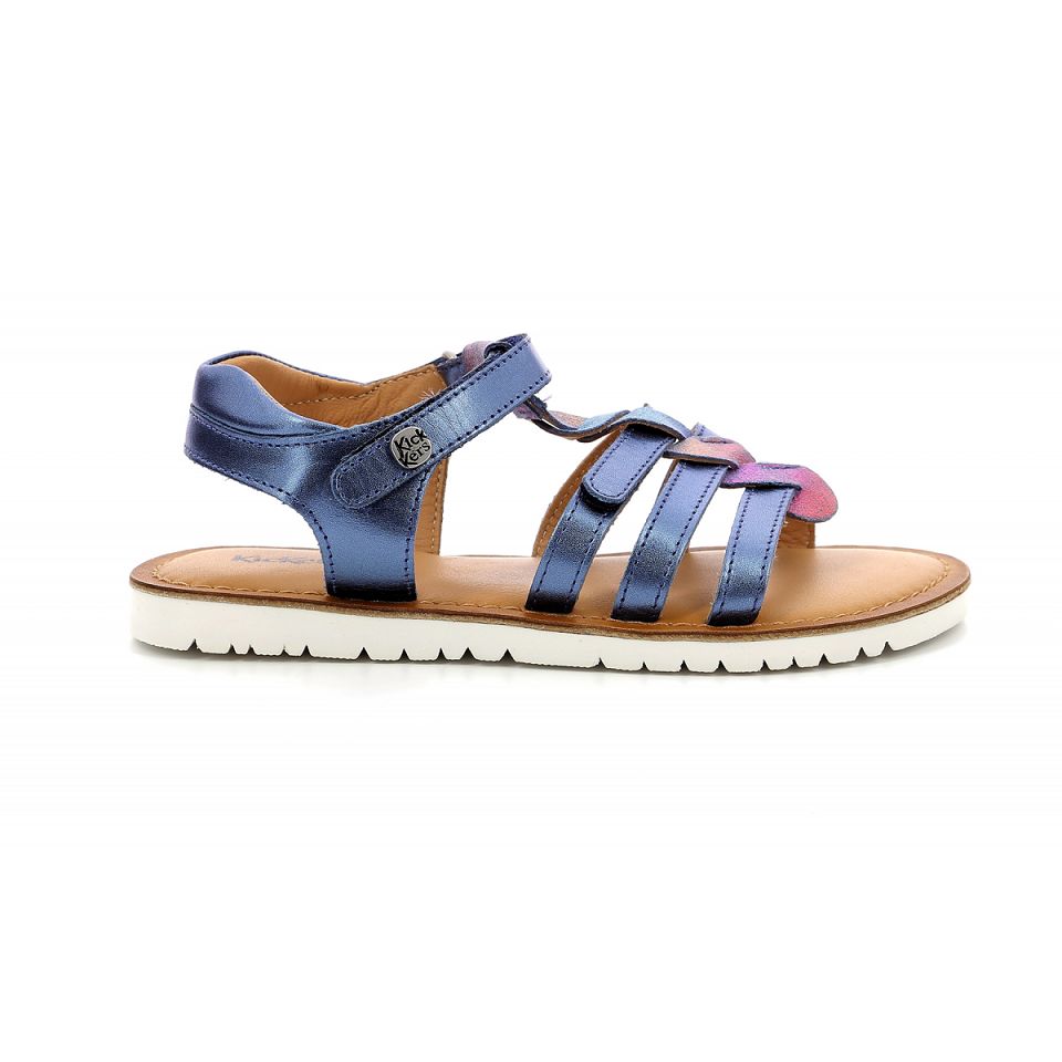 Kickers Brahmia Sandaler Tjej Marinblå Metal | 83642-RVUH