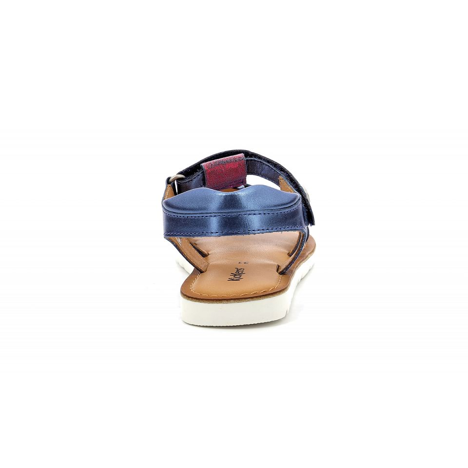 Kickers Brahmia Sandaler Tjej Marinblå Metal | 83642-RVUH