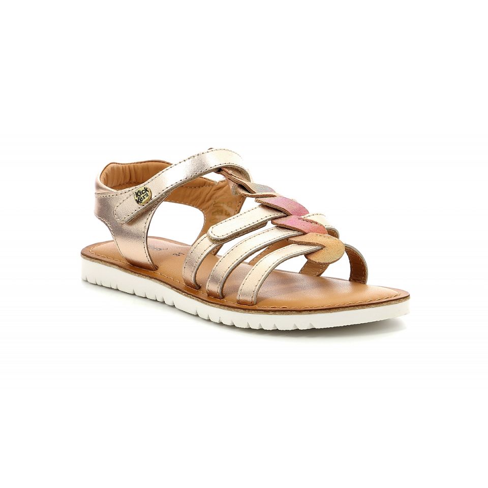 Kickers Brahmia Sandaler Tjej Rosa | 90531-QKXF