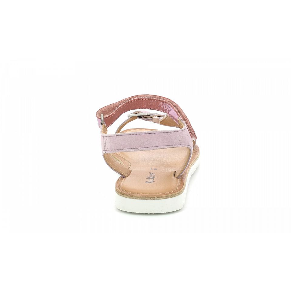 Kickers Braska Sandaler Tjej Lila Ljus | 73214-AUHJ