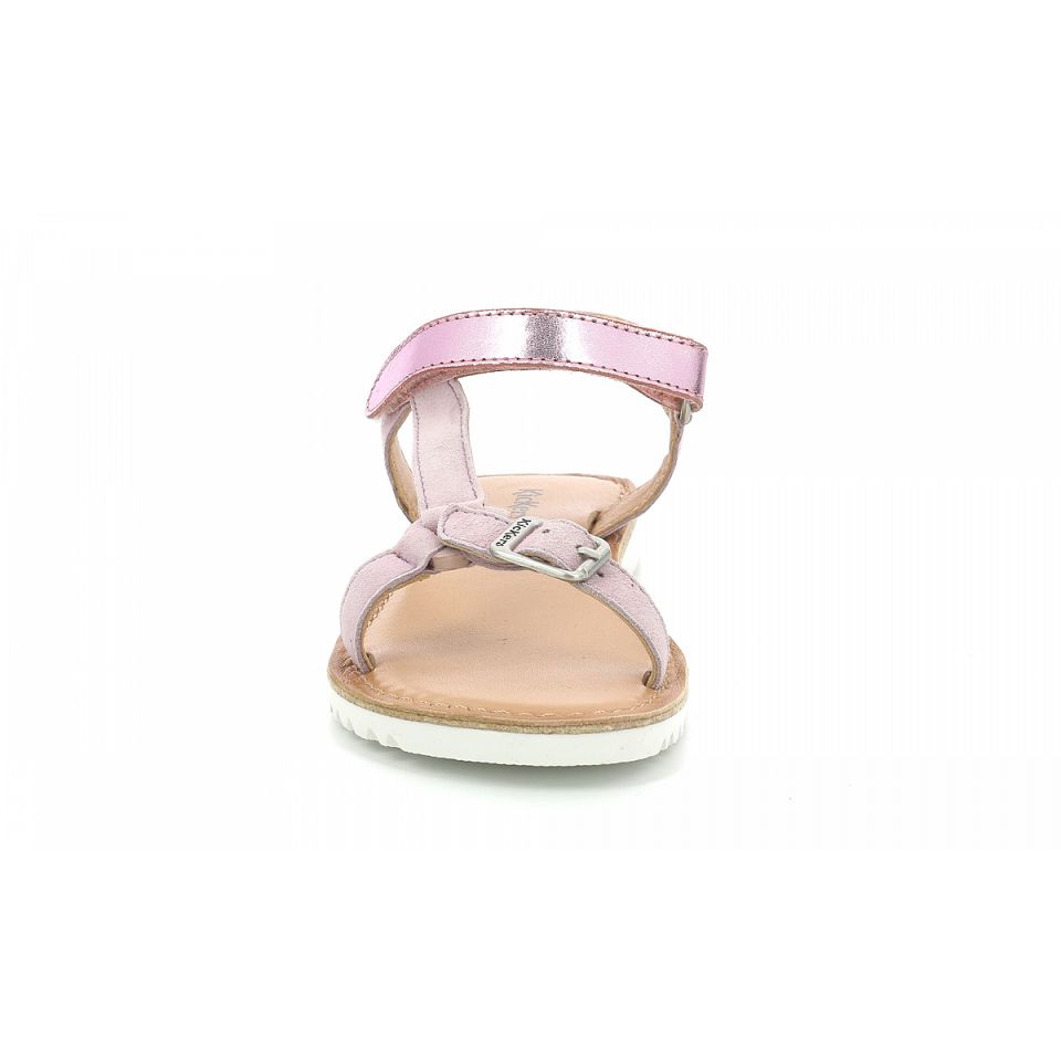 Kickers Braska Sandaler Tjej Lila Ljus | 73214-AUHJ