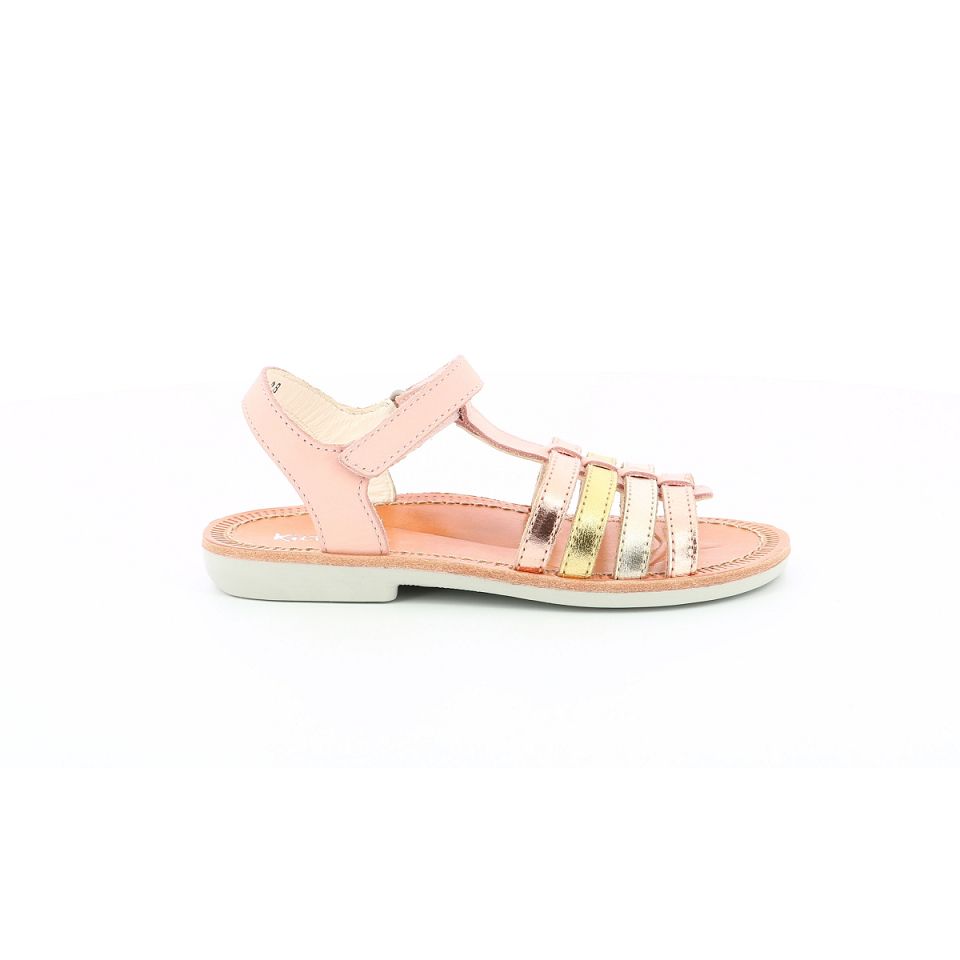 Kickers Cosmetick Sandaler Tjej Rosa Metal | 02936-VZGK