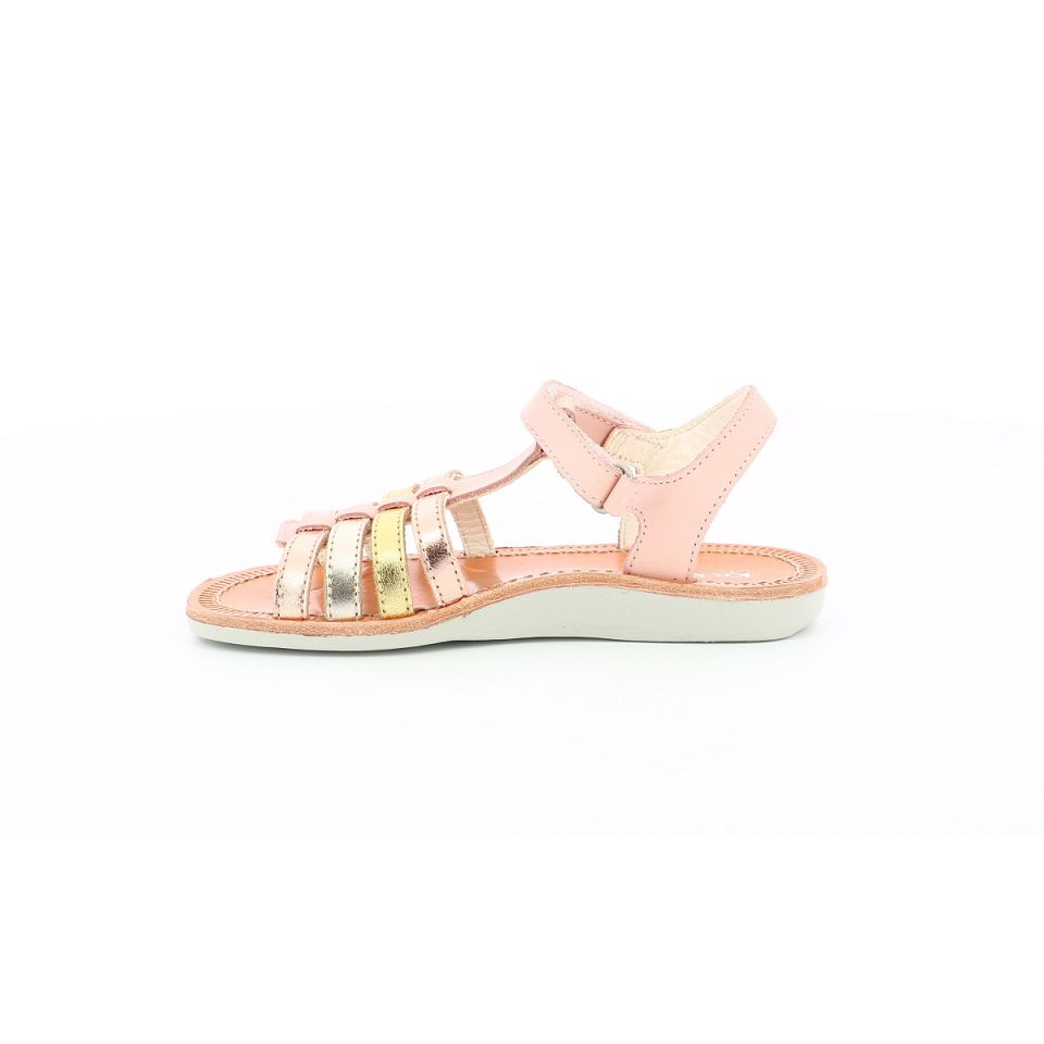 Kickers Cosmetick Sandaler Tjej Rosa Metal | 02936-VZGK