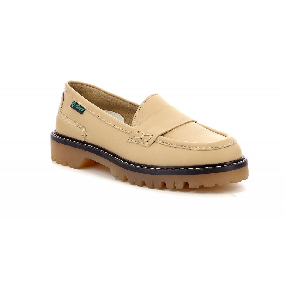 Kickers Deck loafer Båtskor Dam Ljusbeige | 17025-VHUR