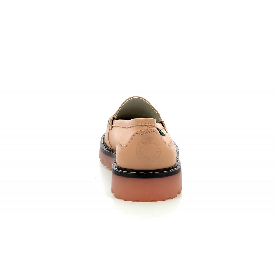Kickers Deck loafer Båtskor Dam Nude | 19207-IHJZ