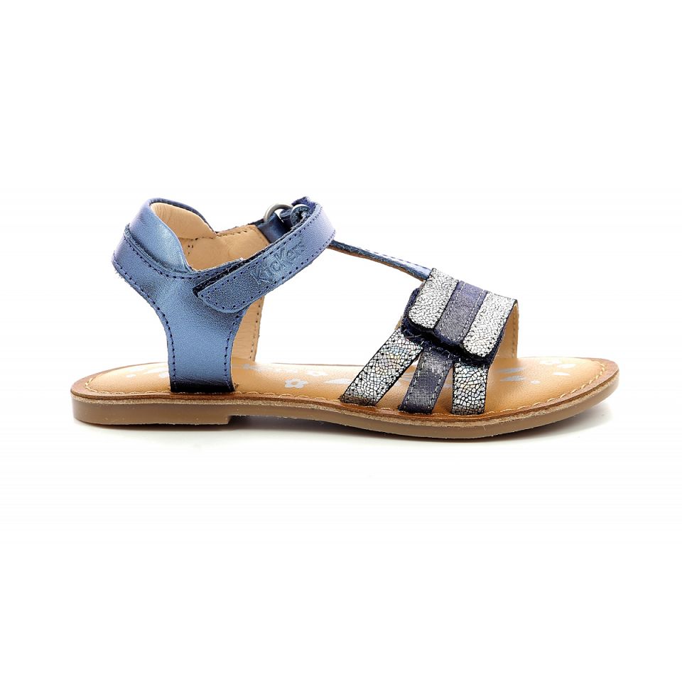 Kickers Diamanto Sandaler Tjej Marinblå Metal | 24196-JSBG