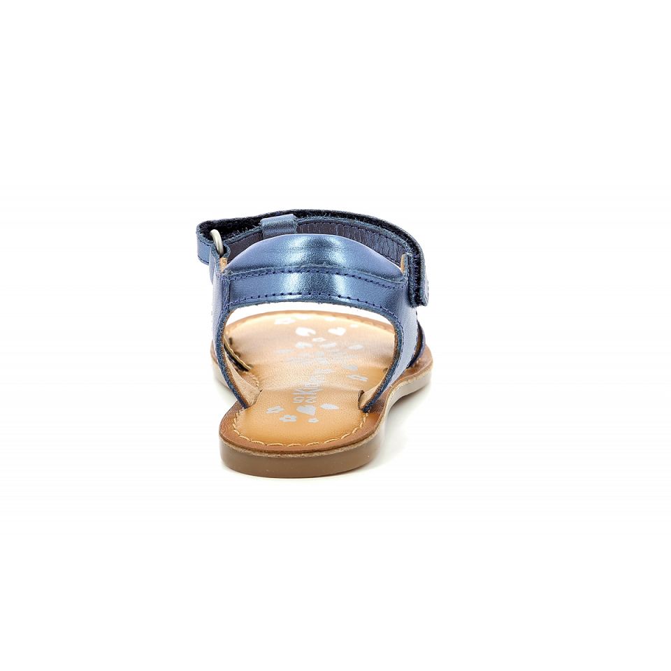 Kickers Diamanto Sandaler Tjej Marinblå Metal | 24196-JSBG