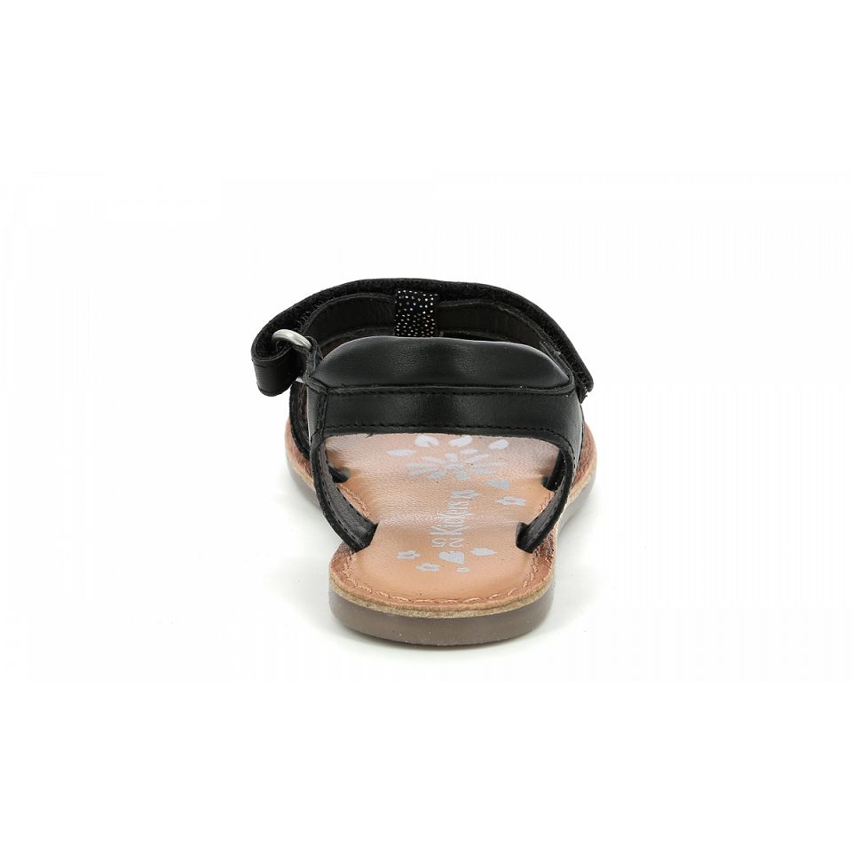 Kickers Diamanto Sandaler Tjej Svarta | 03178-JBCU