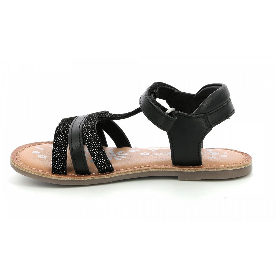 Kickers Diamanto Sandaler Tjej Svarta | 03178-JBCU