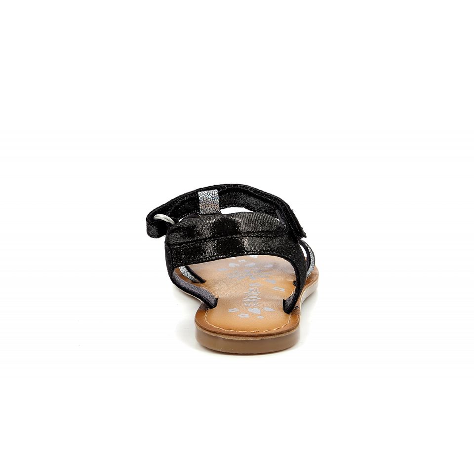 Kickers Diamanto Sandaler Tjej Svarta Metal | 78056-YVST