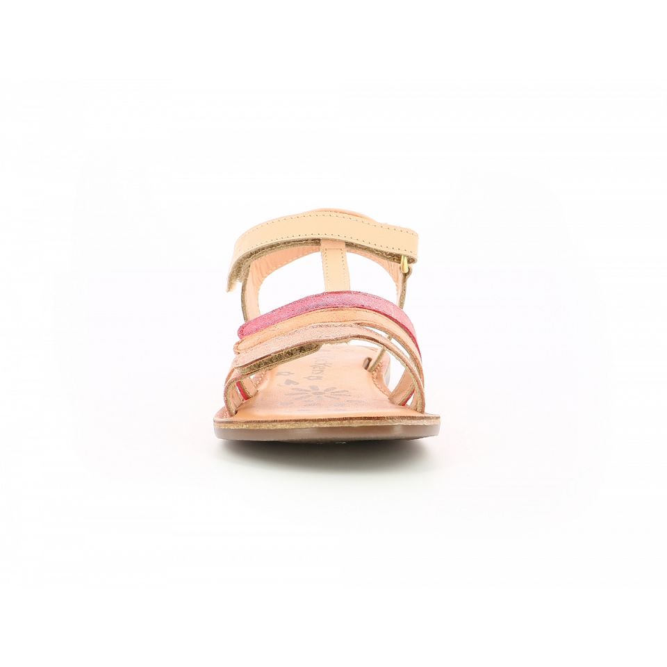Kickers Diamantolised Sandaler Tjej Rosa Metal | 98061-DMQI