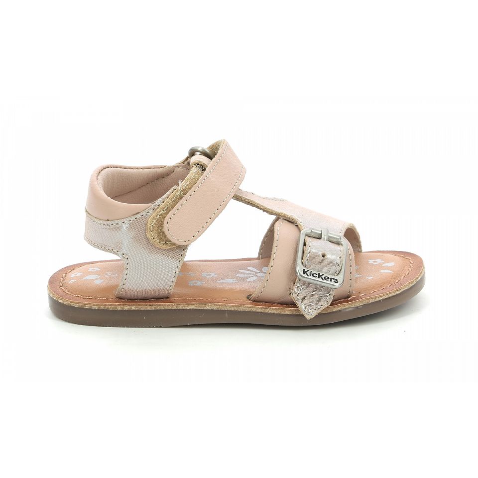 Kickers Diazz Sandaler Pojke Ljusrosa Metal | 87693-BOCW