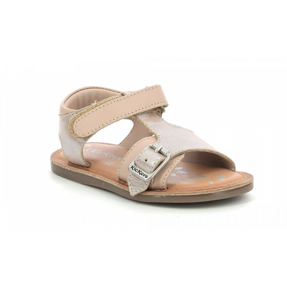 Kickers Diazz Sandaler Pojke Ljusrosa Metal | 87693-BOCW