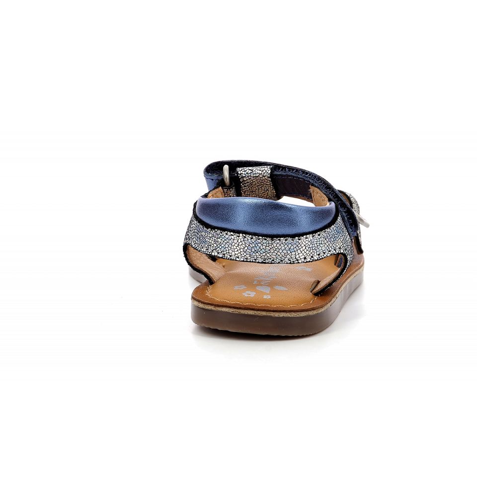 Kickers Diazz Sandaler Tjej Marinblå Metal | 93014-OAVE