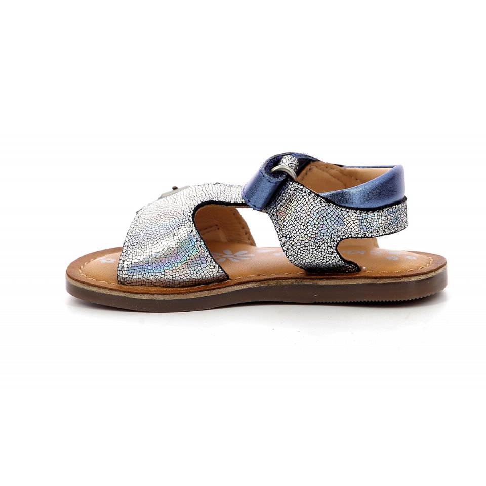 Kickers Diazz Sandaler Tjej Marinblå Metal | 93014-OAVE